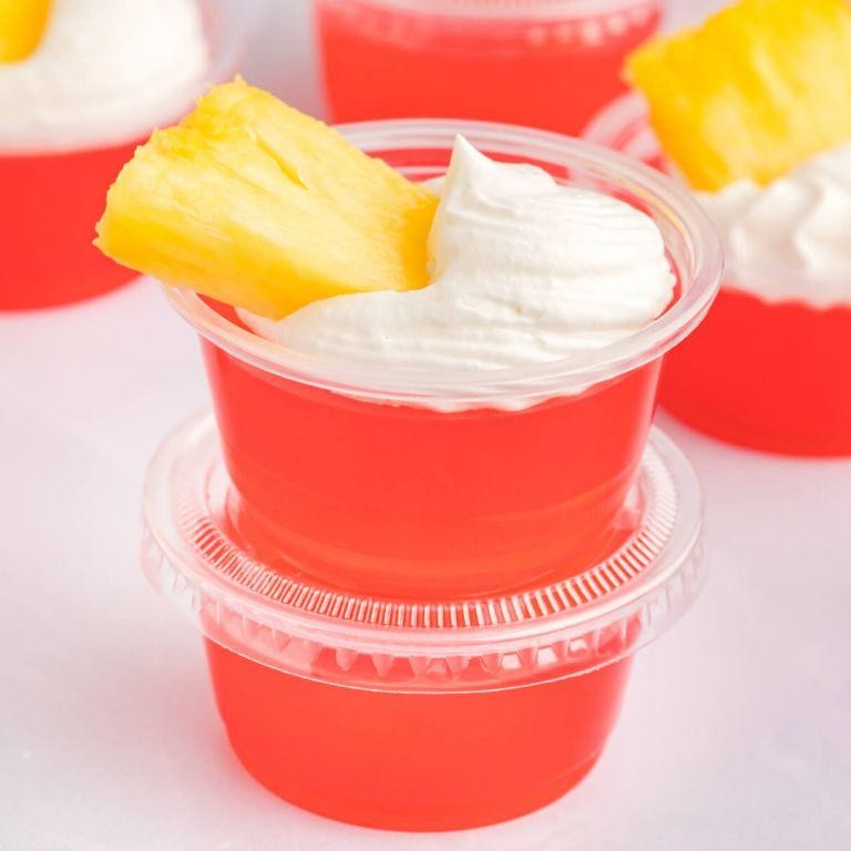 Tropical Rum Punch Jello Shooters