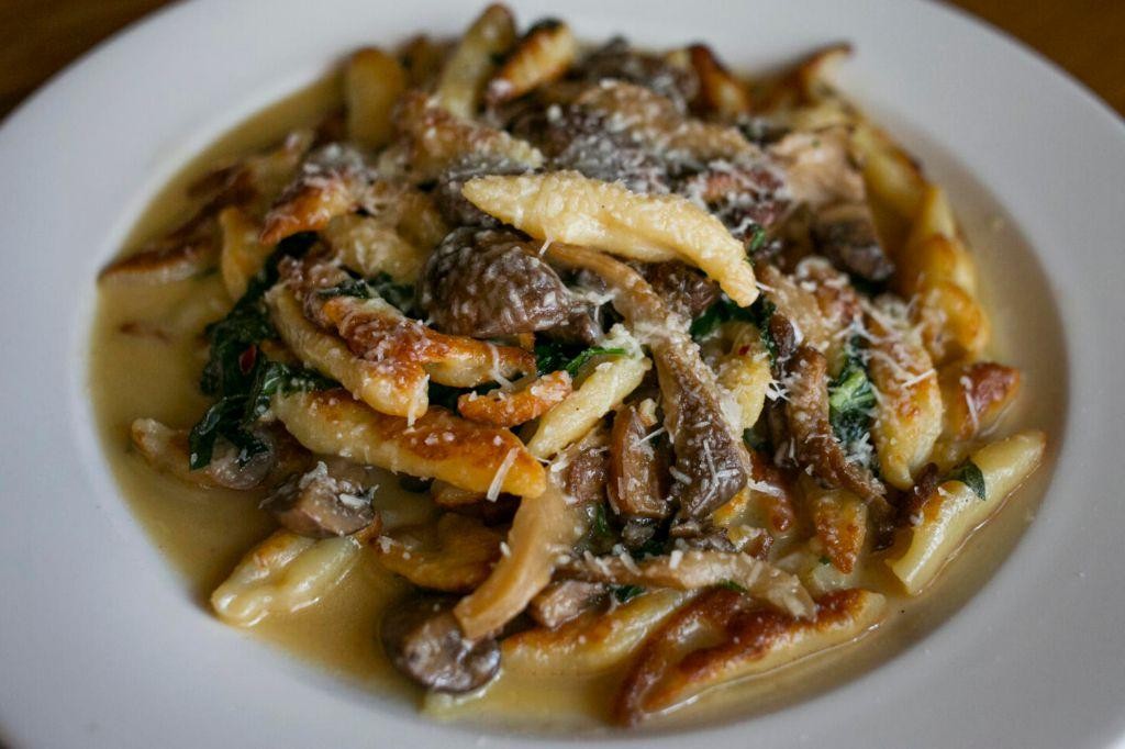 Truffle Oil Cavatelli with Wild Mushrooms