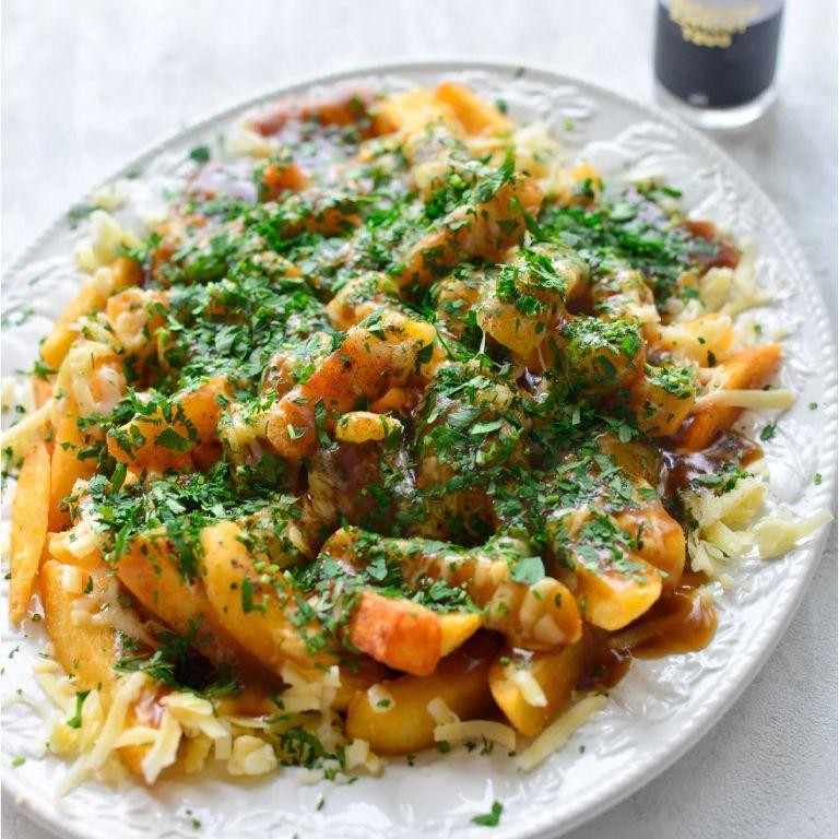 Truffle Poutine with Parmesan and Truffle Oil