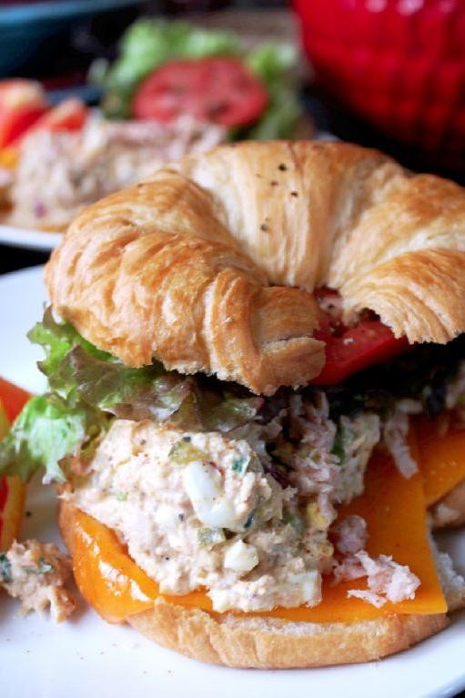 Tuna Melt Croissant Sandwich