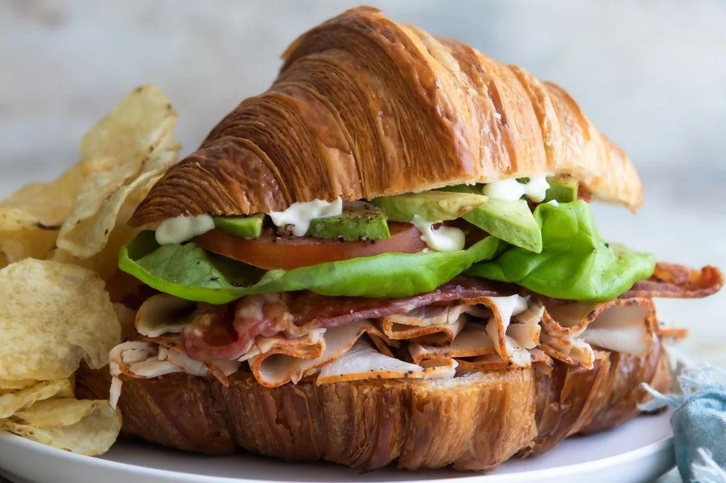 Turkey Avocado Croissant Sandwich