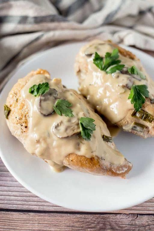 Turkey Breast Marsala with Creamy Sauce
