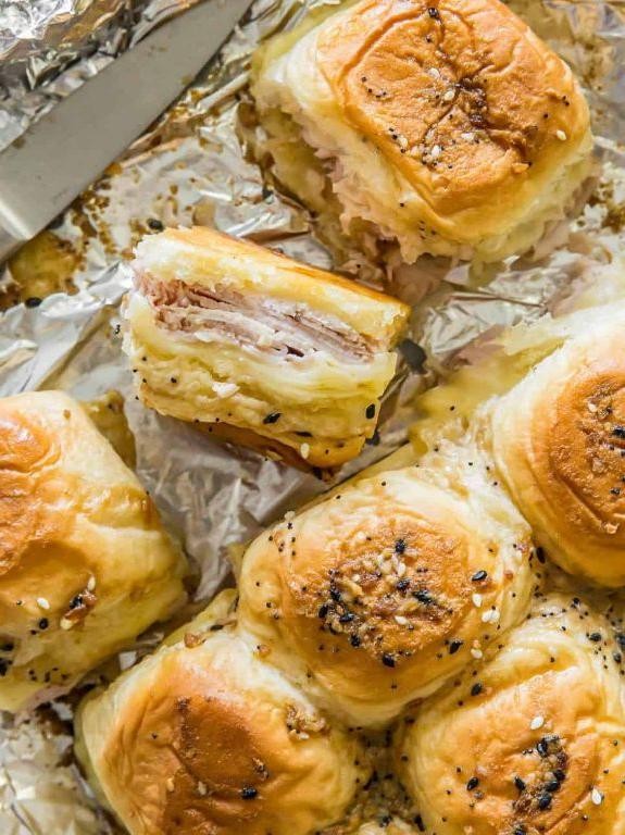 Turkey and Swiss Sliders