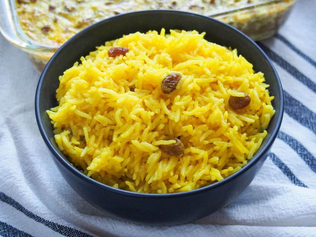Turmeric Rice with Saffron and Cardamom
