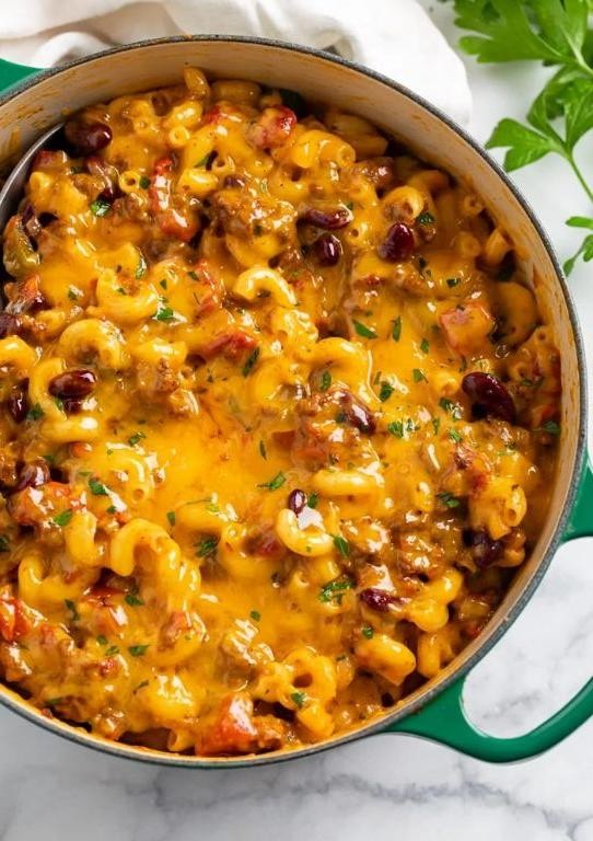 Ultimate Cheesy Chili Mac Bake