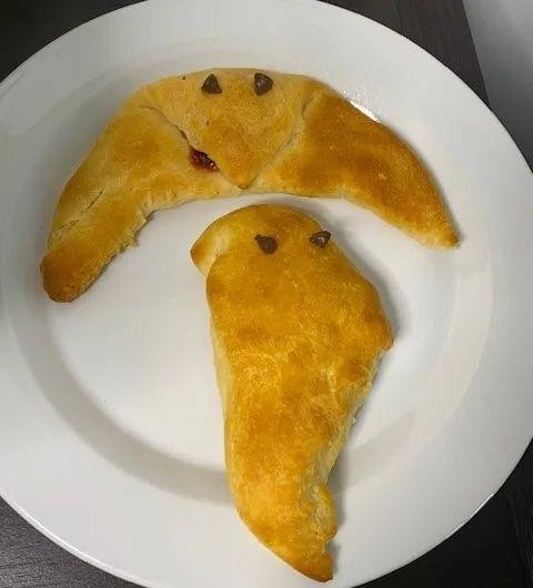 Vampire Bat Chocolate Croissants
