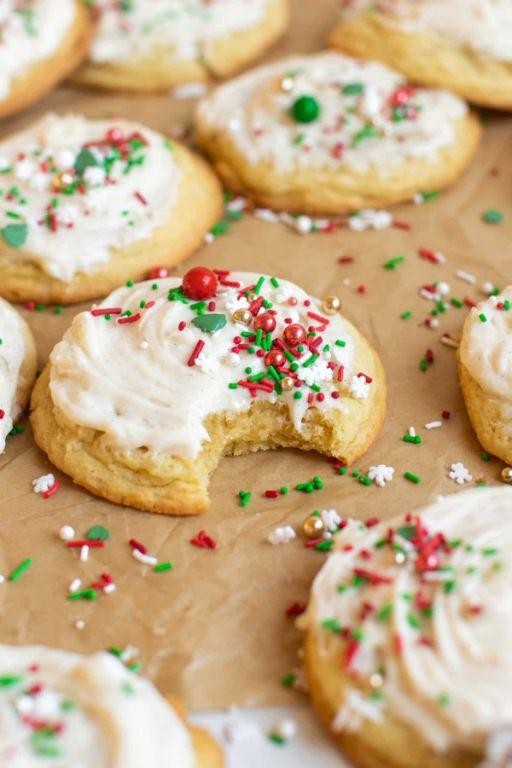 Vanilla Sugar Cookies with Buttercream Frosting