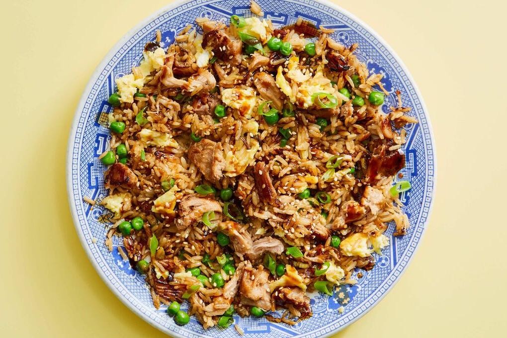 Varavah Fried Rice with Scallions and Peas