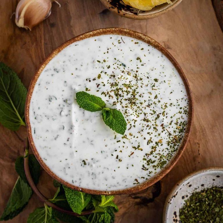 Varavah Kebabs with Yogurt Mint Dip
