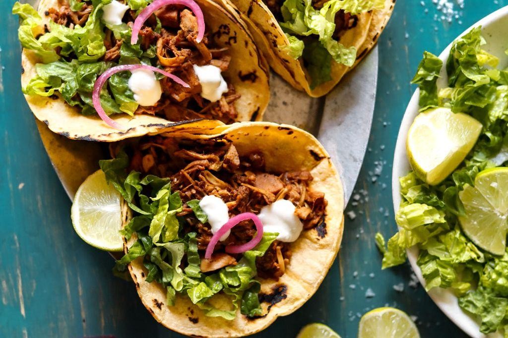 Vegan Jackfruit Tacos with Lime Crema
