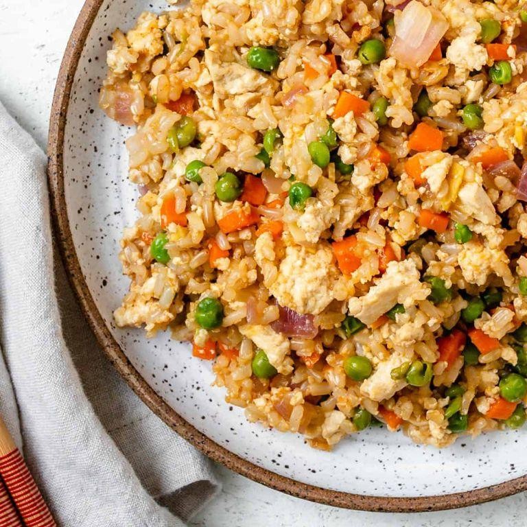 Vegetable Fried Rice with Leftover Brown Rice
