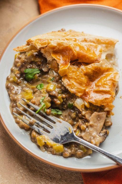 Vegetable and Lentil Meat Pie