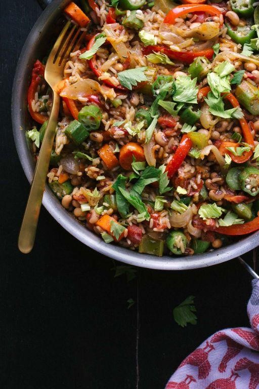 Vegetarian Jambalaya with Okra and Tomatoes
