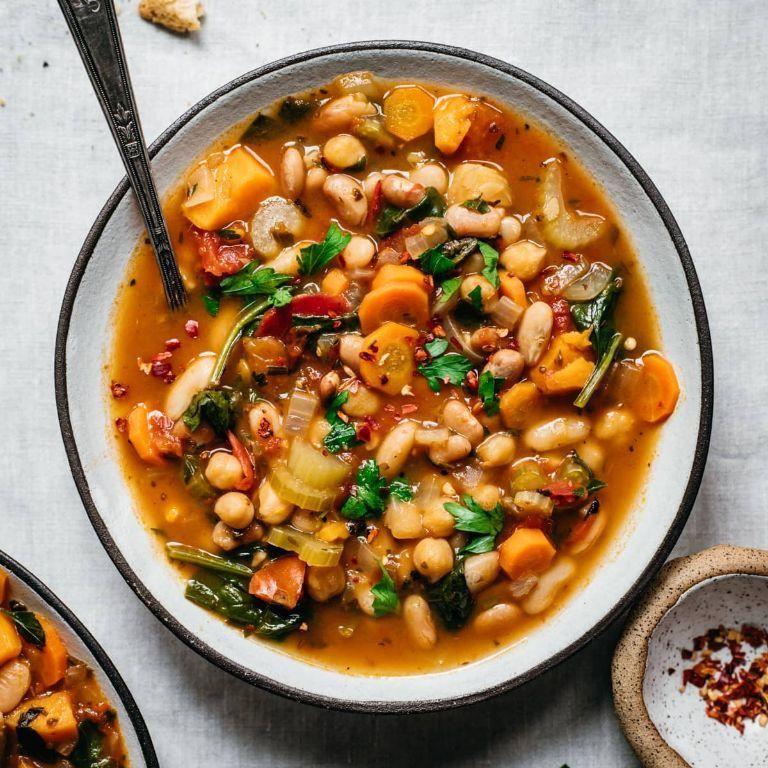 Vegetarian Three-Bean Soup