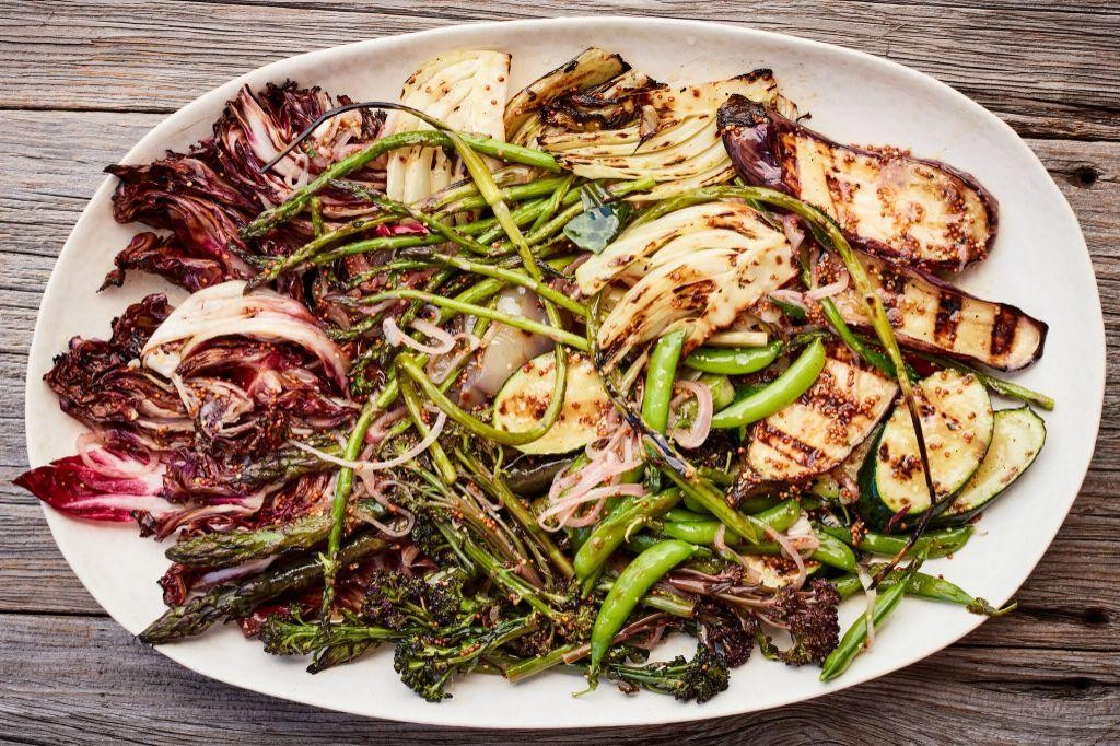 Verdant Oil Marinated Grilled Vegetables