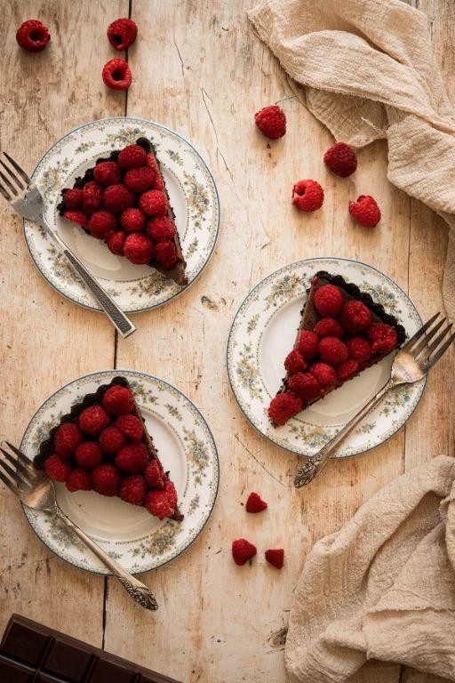 Waitrose Dark Chocolate and Raspberry Tart