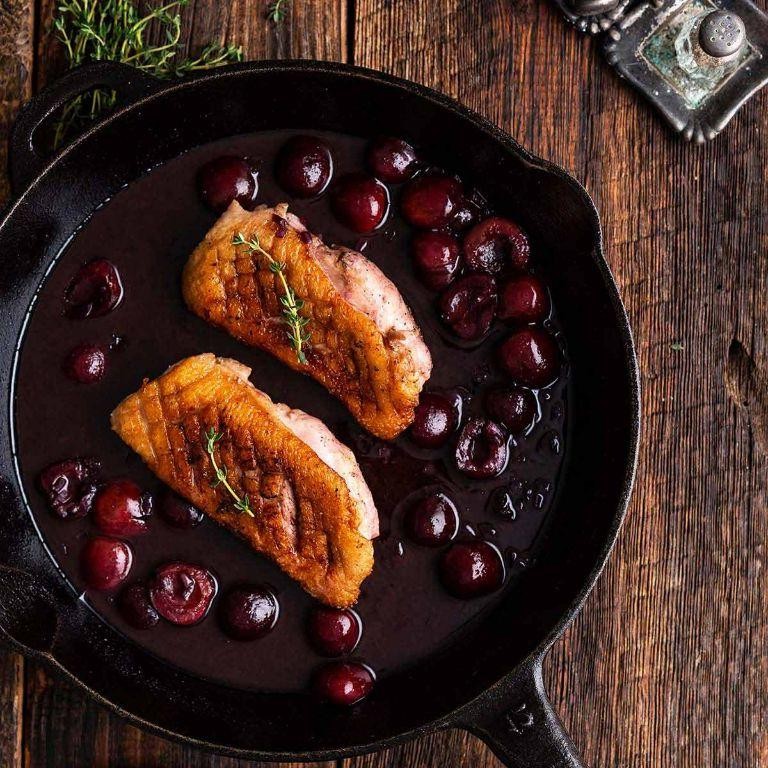 Waitrose Pan-Fried Duck Breast with Cherry Sauce