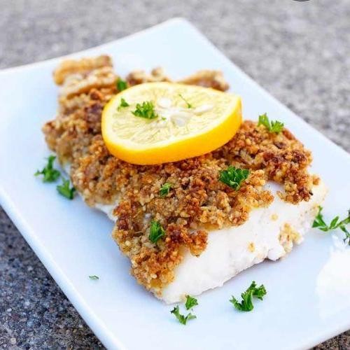 Walnut-Crusted Baked Cod