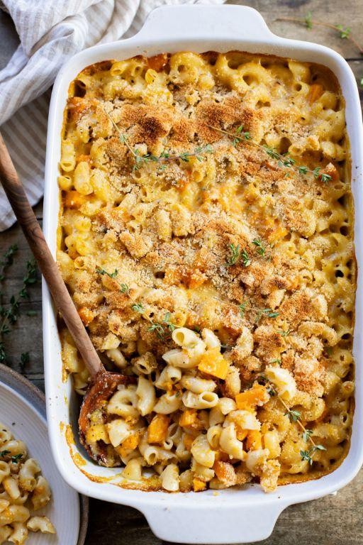 White Cheddar and Butternut Squash Pasta Bake