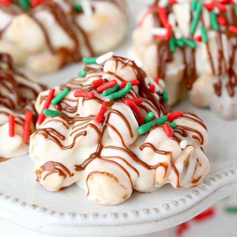 White Chocolate Peanut Clusters