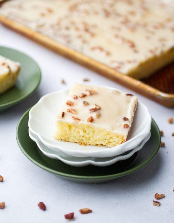 White Chocolate Texas Sheet Cake