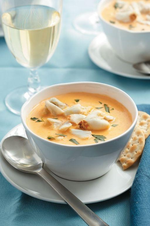White Wine and Crab Bisque