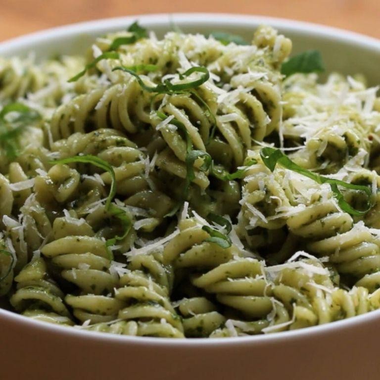 Wicked Witch’s Spiral Pasta with Pesto