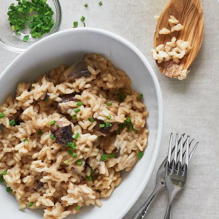 Wild Mushroom Risotto with Truffle Oil