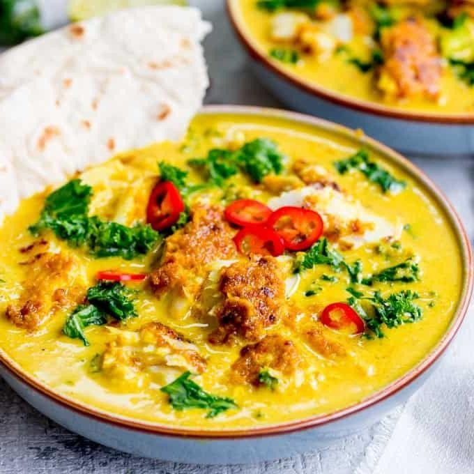 Yellow Tail Snapper Curry with Coconut Milk