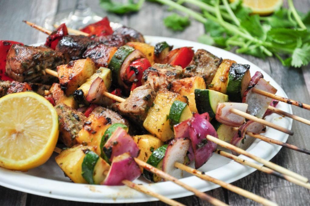 Yellow Tail Tuna Kebabs with Pineapple Salsa