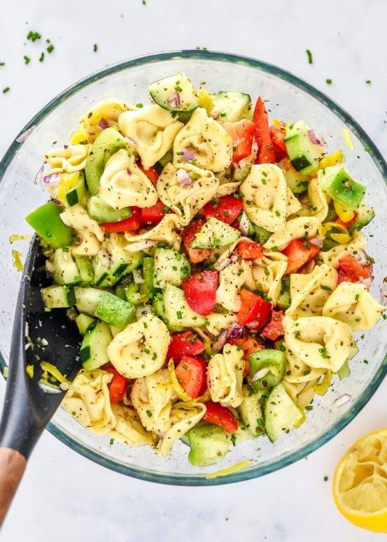 Zesty Lemon Tortellini Salad