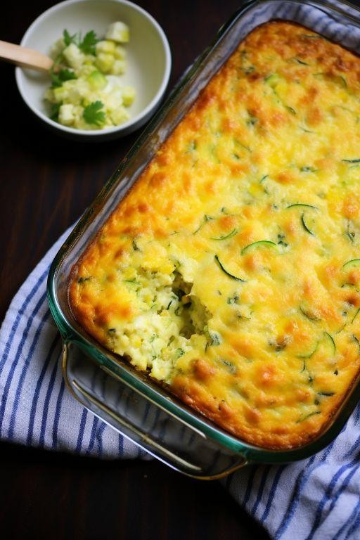 Zucchini Cornbread Casserole