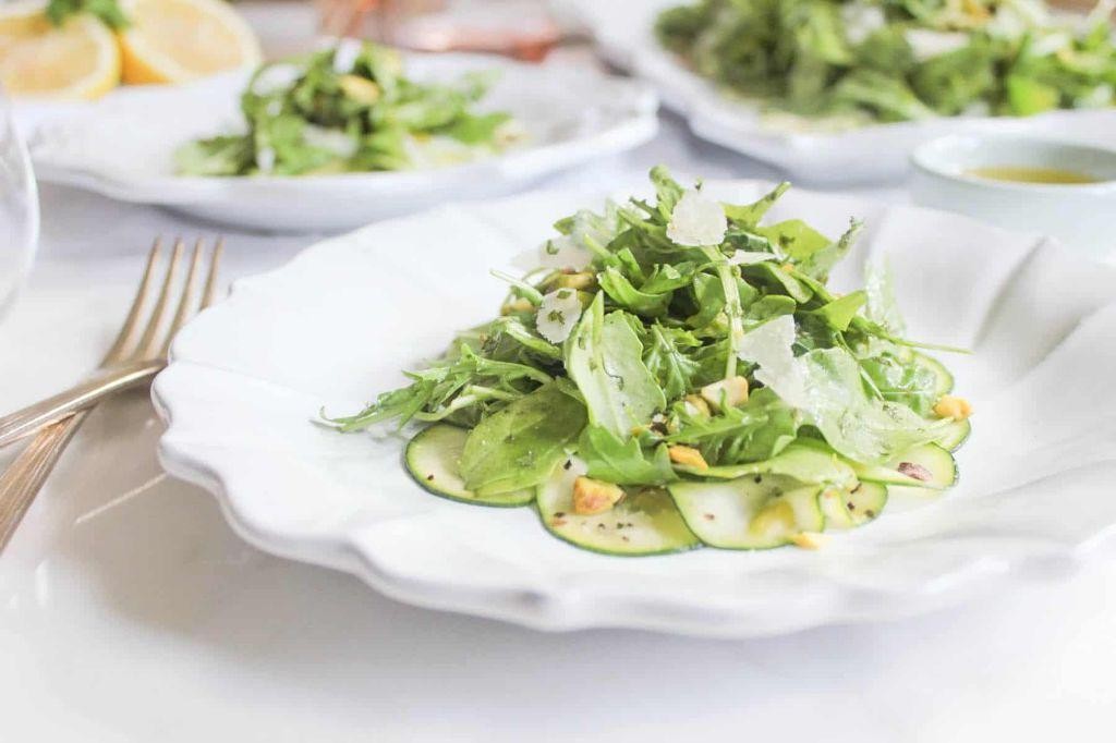 Zucchini and Arugula Salad with Parmesan