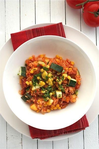 Zucchini and Corn Mexican Rice