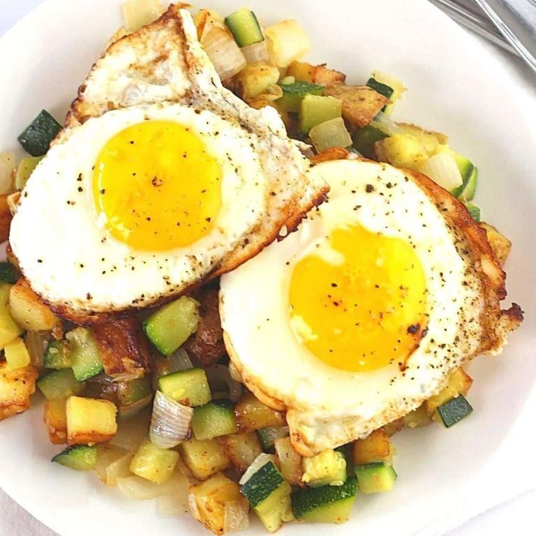 Zucchini and Egg Breakfast Hash