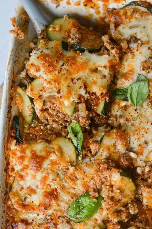 Zucchini and Ground Beef Casserole