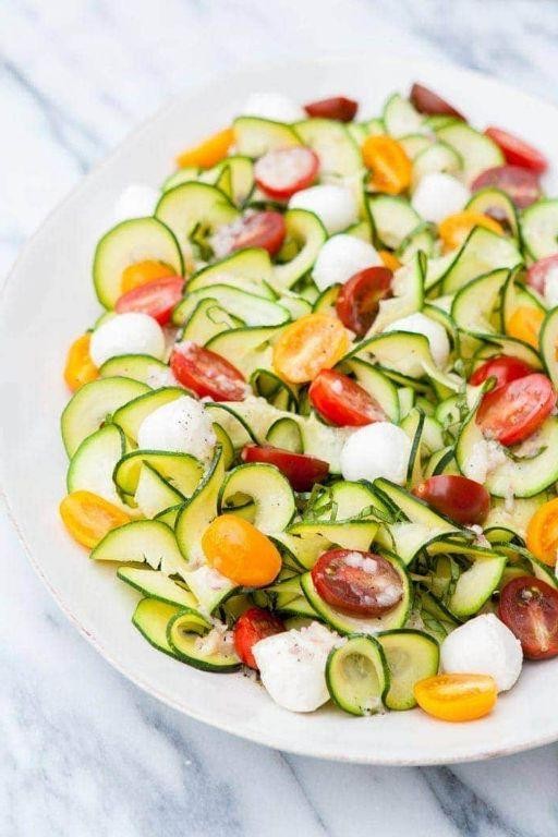 Zucchini and Tomato Salad with Basil