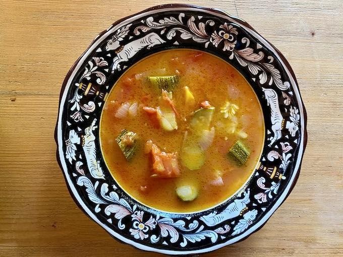 Zucchini and Tomato Soup